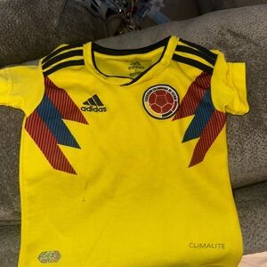 Adidas Kids Yellow Colombia Soccer Jersey